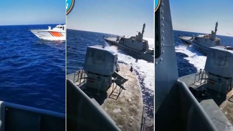 Επεισόδιο ανοικτά της Σάμου με σκάφος της τουρκικής ακτοφυλακής - Έκανε επίδειξη οπλισμού στους Έλληνες λιμενικούς [Βίντεο]