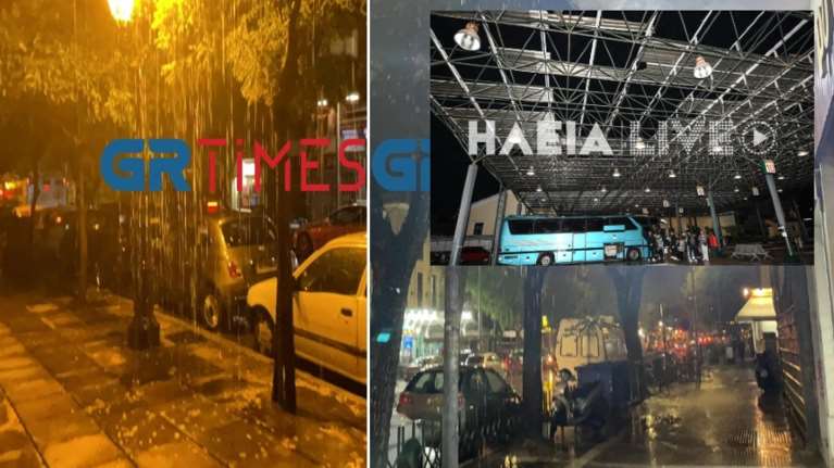 Άνοιξαν οι ουρανοί σε Πάτρα και Θεσσαλονίκη - Ανεμοστρόβιλος χτύπησε το Μεσολόγγι [εικόνες - βίντεο]