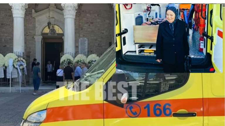 Κηδεία Αθηνάς Παπαχρήστου: Το Μεσολόγγι αποχαιρέτησε τη γιαγιά που με τις οικονομίες της δώρισε ασθενοφόρο