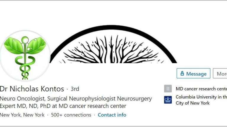 Το προφίλ του γιατρού μαϊμού στο Linkedin - Πάρτι ψεμάτων με δήθεν πανεπιστήμια και ειδικότητες