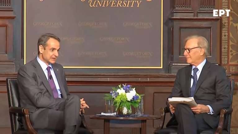 Live: Η συζήτηση του Κυριάκου Μητσοτάκη με τον David Ignatius στο πανεπιστήμιο Georgetown