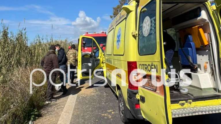 Τρεις τραυματίες σε τροχαίο στο Αγρίδι Ηλείας [εικόνες]