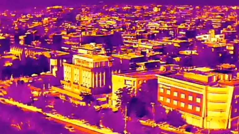 Καύσωνας: Εντυπωσιακή πτήση με θερμική κάμερα πάνω από την... καυτή Αθήνα [βίντεο]