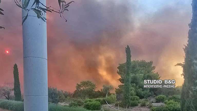 Φωτιά στο Κρανίδι Αργολίδας: Καίγονται εγκαταστάσεις πολυτελούς ξενοδοχείου - Μεγάλη κινητοποίηση [εικόνες]