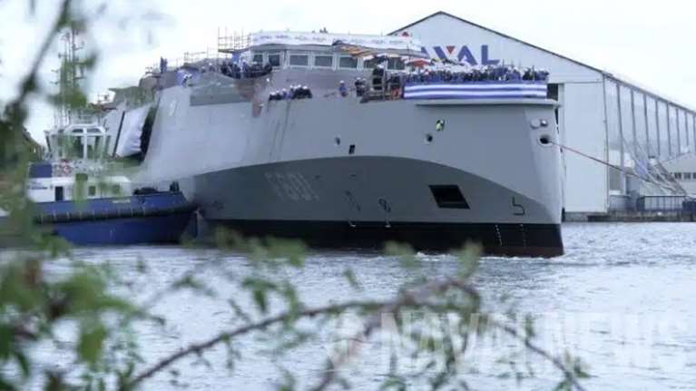 Έτοιμη η πρώτη ελληνική φρεγάτα Belharra -Έγινε η δοκιμαστική καθέλκυση, την Τετάρτη η επίσημη τελετή [βίντεο]