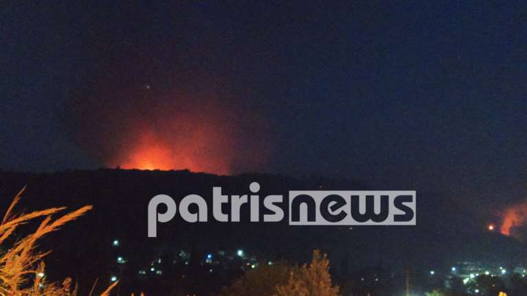 Ηλεία: Σε εξέλιξη η πυρκαγιά - Μάχη να κρατηθεί μακριά από σπίτια [Εικόνες+Βίντεο]