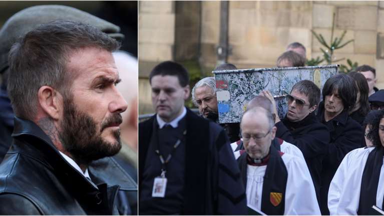 Παρουσία Ντέιβιντ Μπέκαμ και Λίαμ Γκάλαχερ, το Μάντσεστερ αποχαιρέτισε τον θρυλικό μπασίστα Γκάρι Μάνφιλντ [εικόνες]