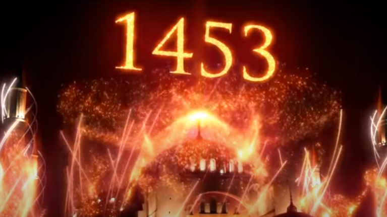 Όλη η τρισδιάστατη &quot;κιτς φιέστα&quot; που έστησε ο Ερντογάν για την επέτειο της Άλωσης της Κωνσταντινούπολης [βίντεο]