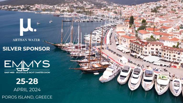 Το μ. Artisan Water συμμετέχει στο 20th East Med Multihull &amp; Yacht Charter Show