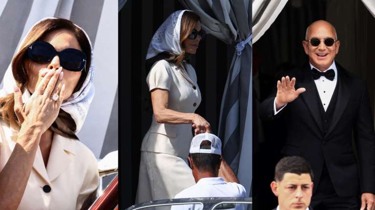 Γάμος Τζεφ Μπέζος: Χολιγουντιανή σταρ η νύφη Λόρεν Σάντσεζ, με μαύρο σμόκιν ο γαμπρός - Η αναχώρηση με σκάφη για το San Giorgio Maggiore [εικόνες]