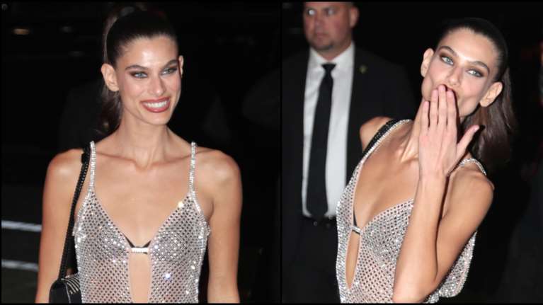 Υπέρλαμπρη στη Νέα Υόρκη η Ανθή Φακιδάρη: Με μικροσκοπικό διάφανο φόρεμα στο after party της Victoria’s Secret