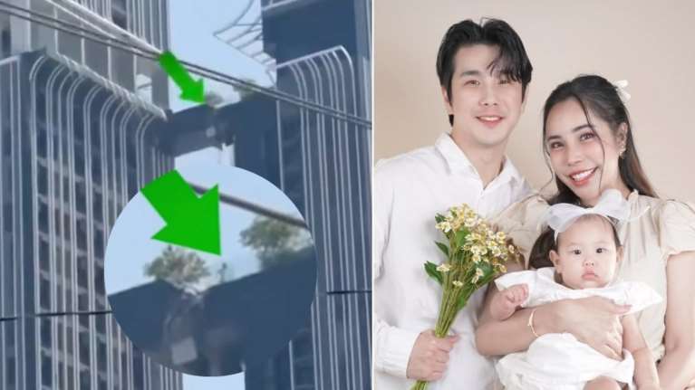 Σεισμός στη Μιανμάρ: Η στιγμή που νεαρός πατέρας κρεμιέται στο κενό για να είναι μαζί με την οικογένειά του [βίντεο]