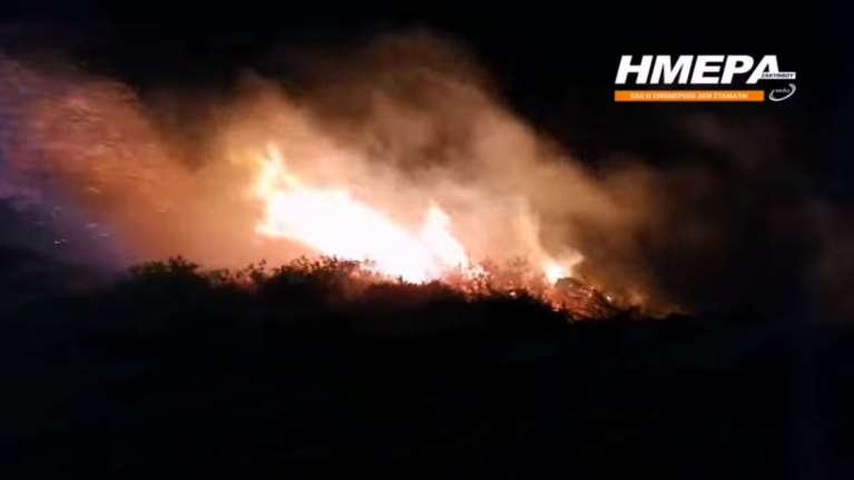 Φωτιά στη Ζάκυνθο: Διπλό μέτωπο στα χωριά Εξωχώρα και Μαρίες [Βίντεο]
