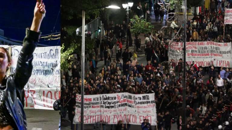Πολυτεχνείο: Ολοκληρώθηκε η μεγάλη πορεία στην πρεσβεία των ΗΠΑ - 13 συλλήψεις, 35 προσαγωγές [βίντεο]