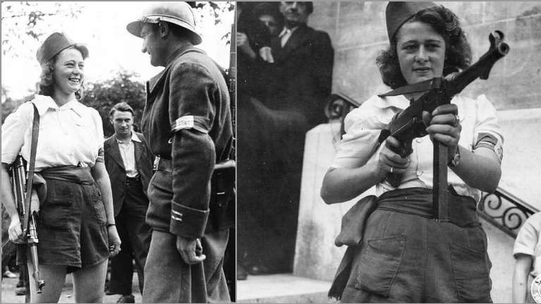 Πέθανε το κορίτσι σύμβολο της γαλλικής αντίστασης: Η Νικόλ Μινέ που πολέμησε με ένα πυροβόλο τους Ναζί