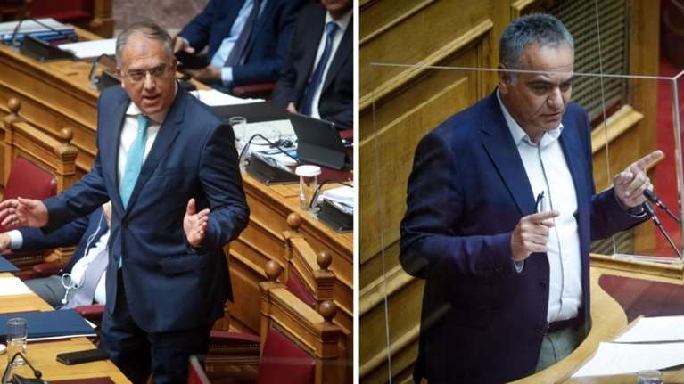 Άγριος καυγάς Θεοδωρικάκου - Σκουρλέτη στη Βουλή: "Εμένα δεν θα μου μιλάς έτσι, ακούς;" - Πλακώθηκαν και στον διάδρομο