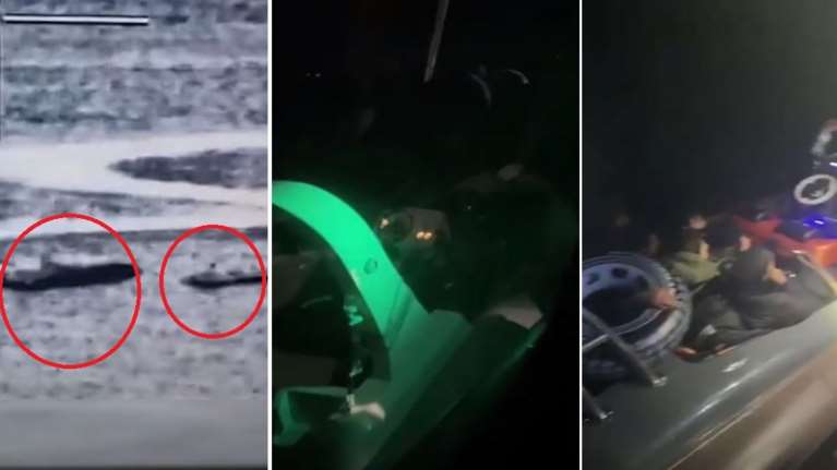 Βίντεο-ντοκουμέντο: Η στιγμή που σκάφος του Λιμενικού εντοπίζει και καταδιώκει ταχύπλοο λαθροδιακινητών στην Κω