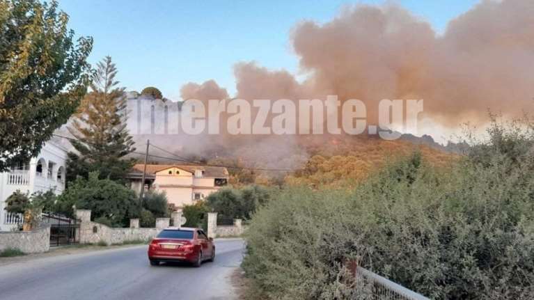 Ζάκυνθος: Οριοθετήθηκε η φωτιά στο Τσιλιβί - Στο σημείο η Πυροσβεστική για τυχόν αναζωπυρώσεις