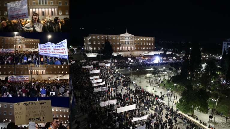 Τέμπη: Νέα μαζική διαδήλωση στο Σύνταγμα με αίτημα για "Αλήθεια και Δικαιοσύνη" [βίντεο - εικόνες]