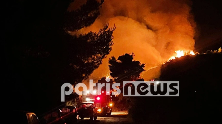 Πύργος Ηλείας: Σε εξέλιξη πυρκαγιά στην περιοχή Κορυφή - Ισχυρές πυροσβεστικές δυνάμεις