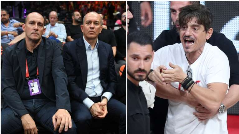 ΣΕΦ - Απίστευτο επεισόδιο μεταξύ Αγγελόπουλων και Γιαννακόπουλου: &quot;Εγινε μήνυση, απαιτούμε τη σύλληψή του&quot; - &quot;Οσο ζω θα με βλέπετε στα όνειρά σας&quot;