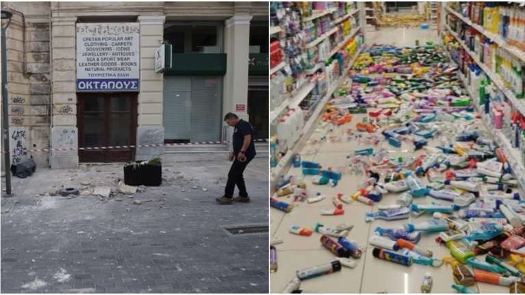 Ισχυρός σεισμός 6,1 Ρίχτερ ανοιχτά της Κρήτης - Αισθητός και στην Αττική - Μικρές ζημιές [εικόνες]