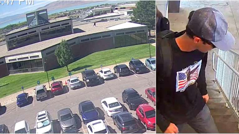 Δολοφονία Τσάρλι Κερκ: Στη δημοσιότητα φωτογραφίες και βίντεο του υπόπτου τη στιγμή που διαφεύγει μετά τον πυροβολισμό