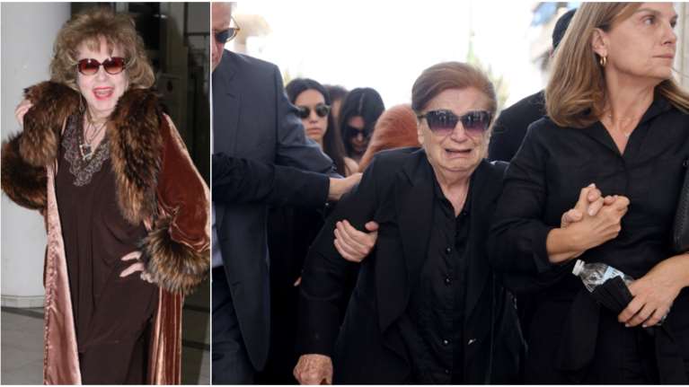 Κηδεία Δέσποινας Στυλιανοπούλου: Υποβασταζόμενη η αδελφή της, ποιοι έδωσαν το παρών [βίντεο]