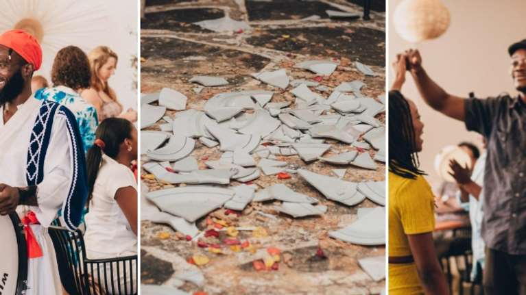 Ενας Ελληνας μετέφερε τη διασκέδαση αλά... ελληνικά στην Αφρική - Λουλουδοπόλεμος, τσιφτετέλια και σπάσιμο πιάτων [εικόνες]