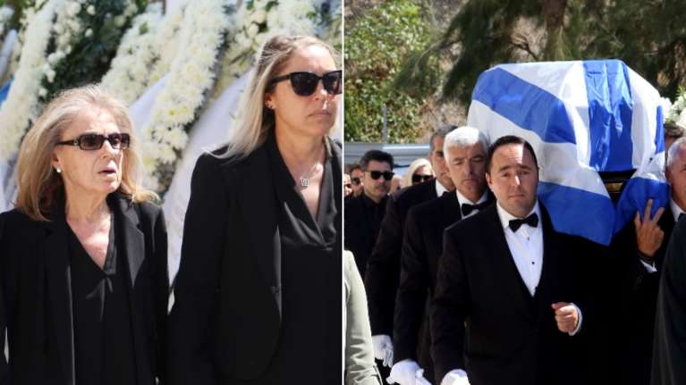 Συγκίνηση στο τελευταίο &quot;αντίο&quot; στον Δημήτρη Κωνσταντάρα - Ποιοι έδωσαν το παρών [εικόνες - βίντεο]