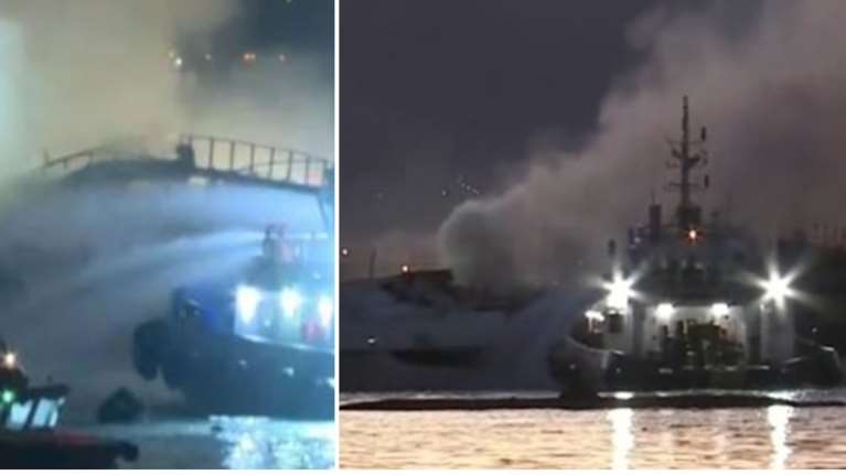 Πειραιάς: Μεγάλη πυρκαγιά στη Μαρίνα Ζέας – Βυθίστηκαν τρία σκάφη [εικόνες - βίντεο]