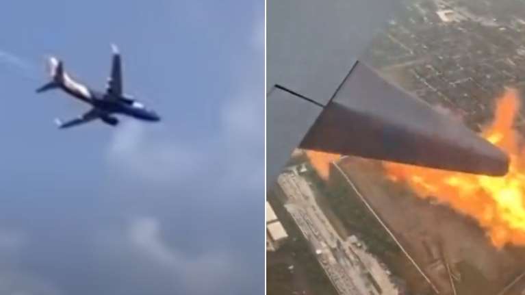 Τρόμος σε πτήση στις ΗΠΑ: Κινητήρας αεροπλάνου έπιασε φωτιά λίγο μετά την απογείωση [βίντεο]