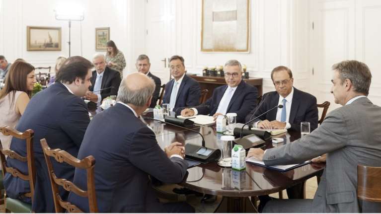 Κυριάκος Μητσοτάκης: Συνάντηση με την Ελληνική Ένωση Τραπεζών για το πρόγραμμα &quot;Μαριέττα Γιαννάκου&quot;