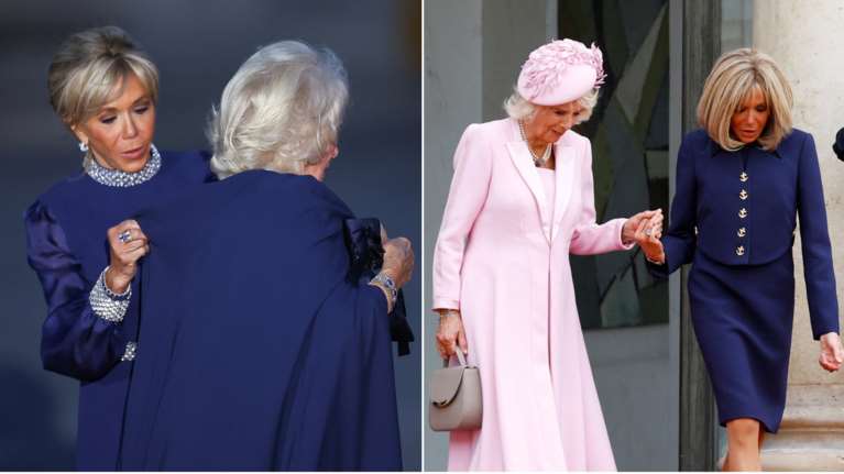 Μπριζίτ Μακρόν: Οι εμφανίσεις - επιτομή της γαλλικής κομψότητας και οι δυο φορές που &quot;έσωσε&quot; την Καμίλα στο Παρίσι