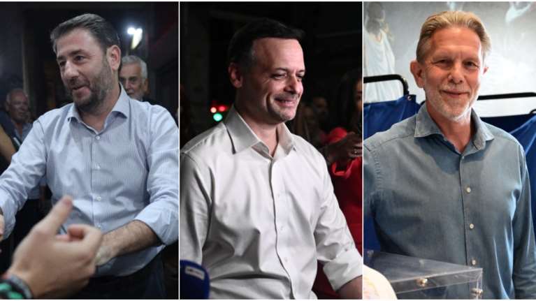 Η μάχη του β&#39; γύρου στο ΠΑΣΟΚ: Προβάδισμα Ανδρουλάκη έναντι Δούκα, έδειχνε η δημοσκόπηση της Pulse