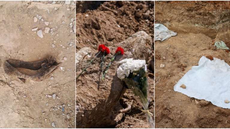 Γεντί Κουλέ: Στο φως ομαδικοί τάφοι 33 εκτελεσθέντων στον Εμφύλιο - Κόκκινα γαρύφαλλα στο σημείο [εικόνες]