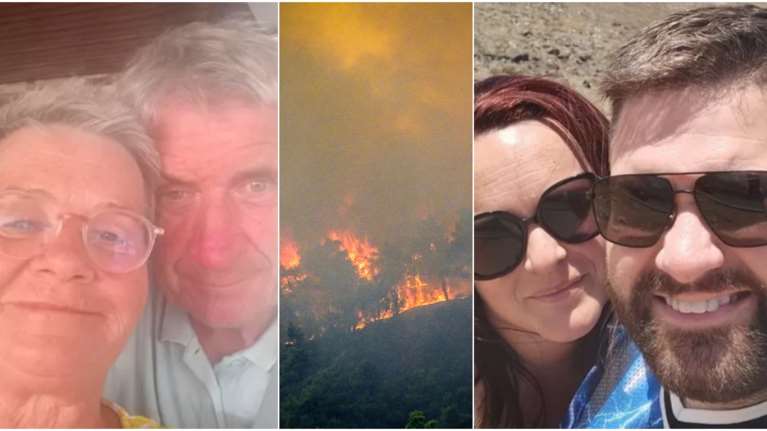 Φωτιά στη Ρόδο: Βρετανοί περιγράφουν στο BBC πώς γλίτωσαν - &quot;Ήταν πολύ τρομακτικό, νιώθαμε τη θερμότητα πίσω μας&quot;