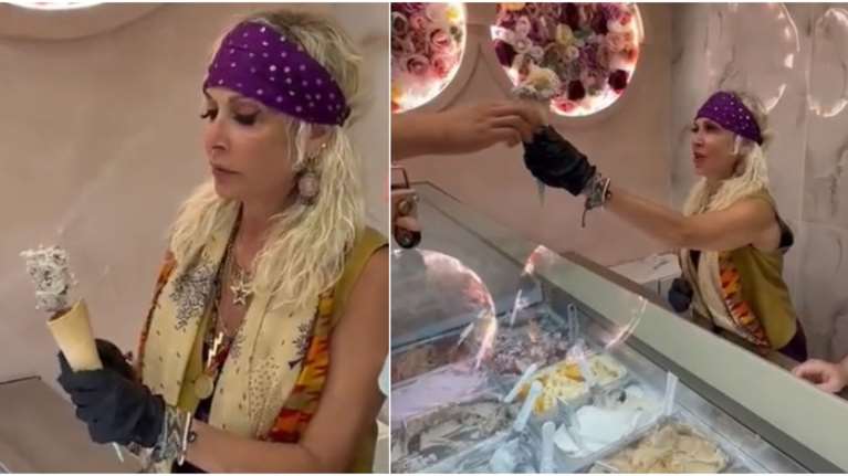 "Όσο έχω… χωνί, θα σου τραγουδάω": Η Άννα Βίσση κερνάει παγωτό σε τουρίστα στην Κέρκυρα [βίντεο]