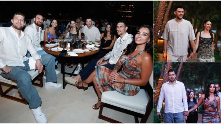 Ο Ολυμπιακός γιόρτασε το πρωτάθλημα σε εστιατόριο της Βουλιαγμένης - Παρέα με τις συντρόφους τους οι παίκτες [εικόνες]