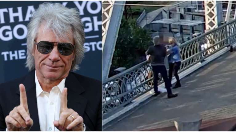 Ο Τζον Μπον Τζόβι έσωσε γυναίκα που απειλούσε να πέσει από γέφυρα [βίντεο]