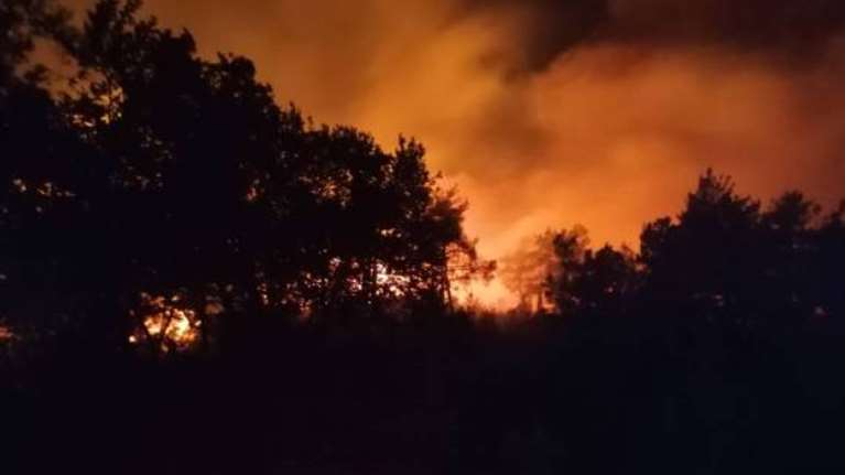 Αναζωπυρώθηκε η φωτιά στη Θάσο - Οι φλόγες έγιναν ορατές μέχρι την Ξάνθη [εικόνες-βίντεο]