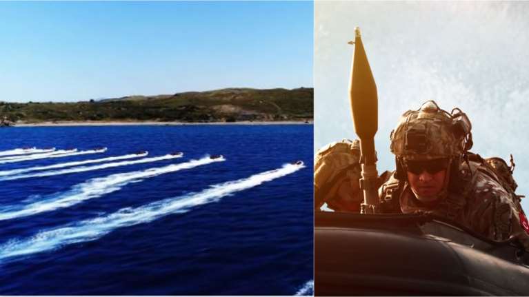 &quot;EFES 2022&quot;: Οι Τούρκοι κάνουν άσκηση για &quot;απόβαση σε νησιά&quot; στον κόλπο της Σμύρνης - Υπό το βλέμμα Ερντογάν [Βίντεο]