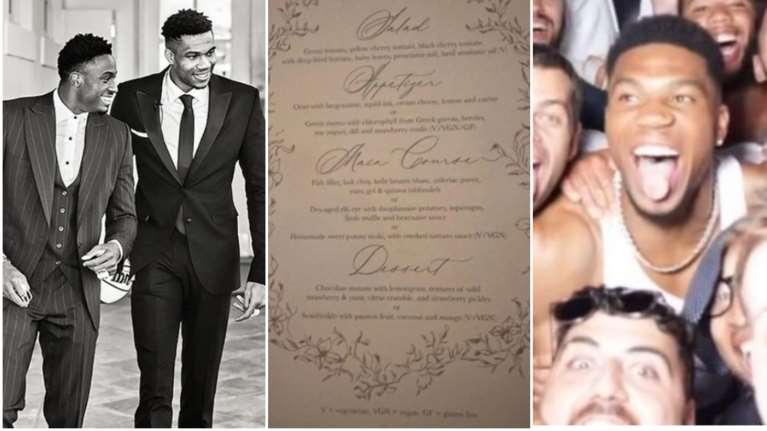 Γιάννης Αντετοκούνμπο: Ο κουμπάρος, το εκλεκτό μενού και οι φωτογραφίες που διέρρευσαν από το γαμήλιο πάρτι