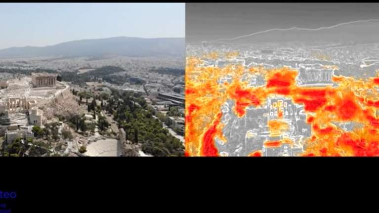 Η Αθήνα φλέγεται:  Η Ακρόπολη των Αθηνών και το ιστορικό της κέντρο παραδομένα στον καύσωνα [βίντεο]