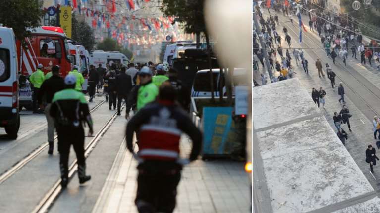 Κωνσταντινούπολη: Βίντεο από τη στιγμή της μεγάλης έκρηξης στην λεωφόρο Ιστικλάλ - Πανικόβλητος ο κόσμος τρέχει να σωθεί