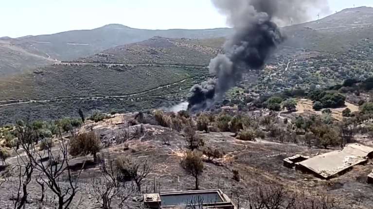 Κάρυστος: Βίντεο ντοκουμέντο από κατοίκους που κατέγραψαν την πτώση του Canadair - &quot; Το είδα να πέφτει μπροστά μου&quot;