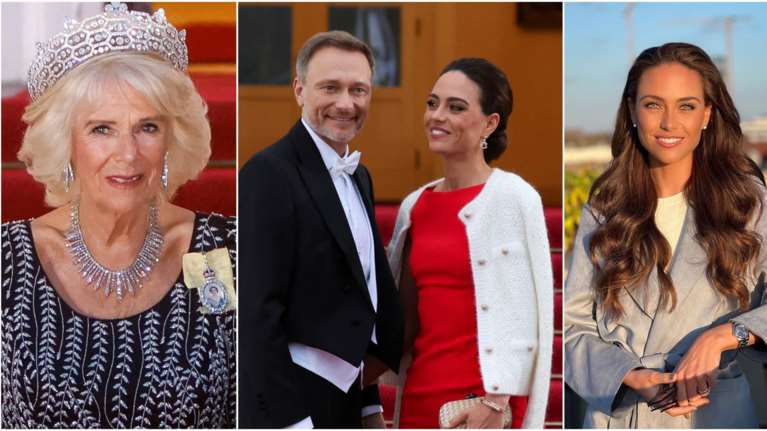 Ποια Καμίλα; Μια καλλονή δημοσιογράφος και σύζυγος υπουργού μαγνήτισε τα φλας στο παλάτι Bellevue