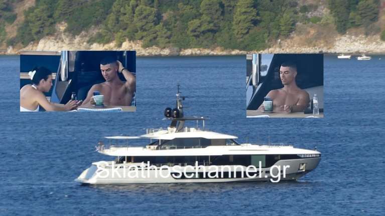 Στις Σποράδες με πολυτελές γιοτ ο Κριστιάνο Ρονάλντο με την οικογένειά του [εικόνες - βίντεο]