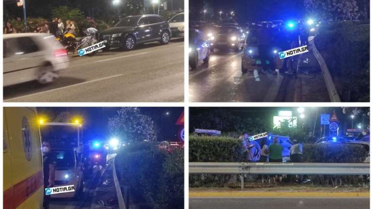 Δύο σοβαρά τροχαία στην Παραλιακή: Ενας νεκρός και ένας ακρωτηριασμένος οδηγός