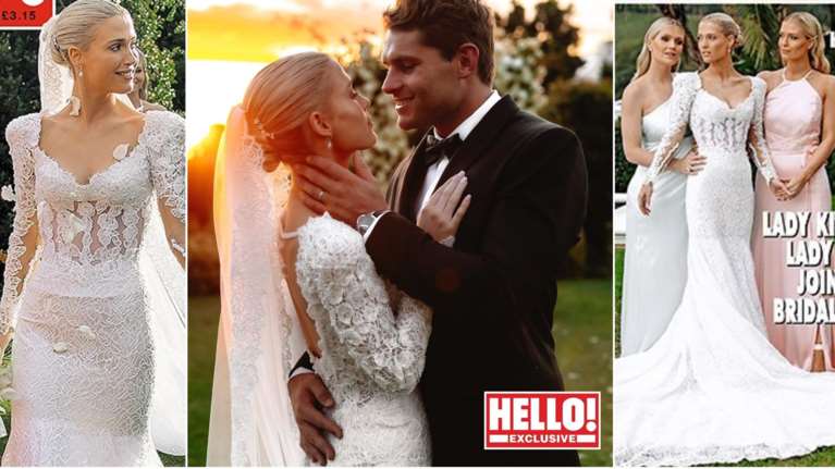 H νύφη φόρεσε Versace: Ο αριστοκρατικός γάμος της ανιψιάς της Νταϊάνα, το δαντελένιο νυφικό και η απουσία του πατέρα της